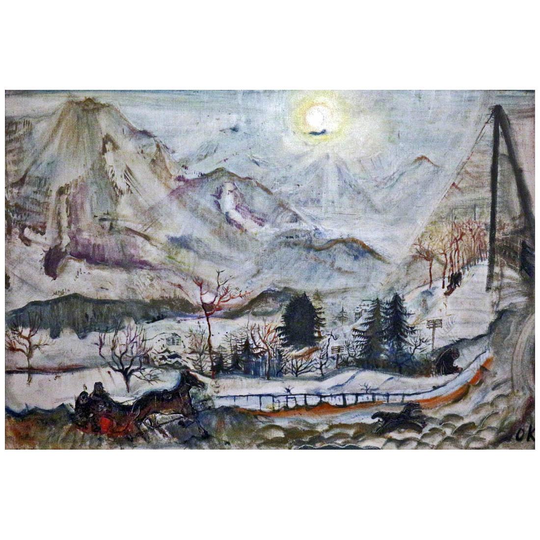 Oskar Kokoschka. Dent du Midi. 1910. Privatbesitz
