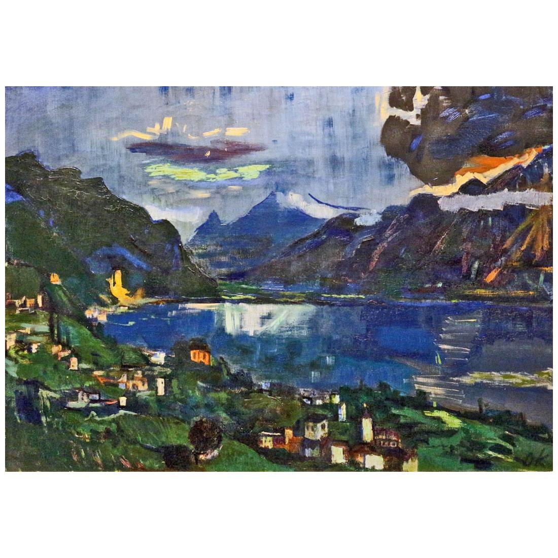 Oskar Kokoschka. Genfer See (Lake Geneve). 1923. Museum Ulm