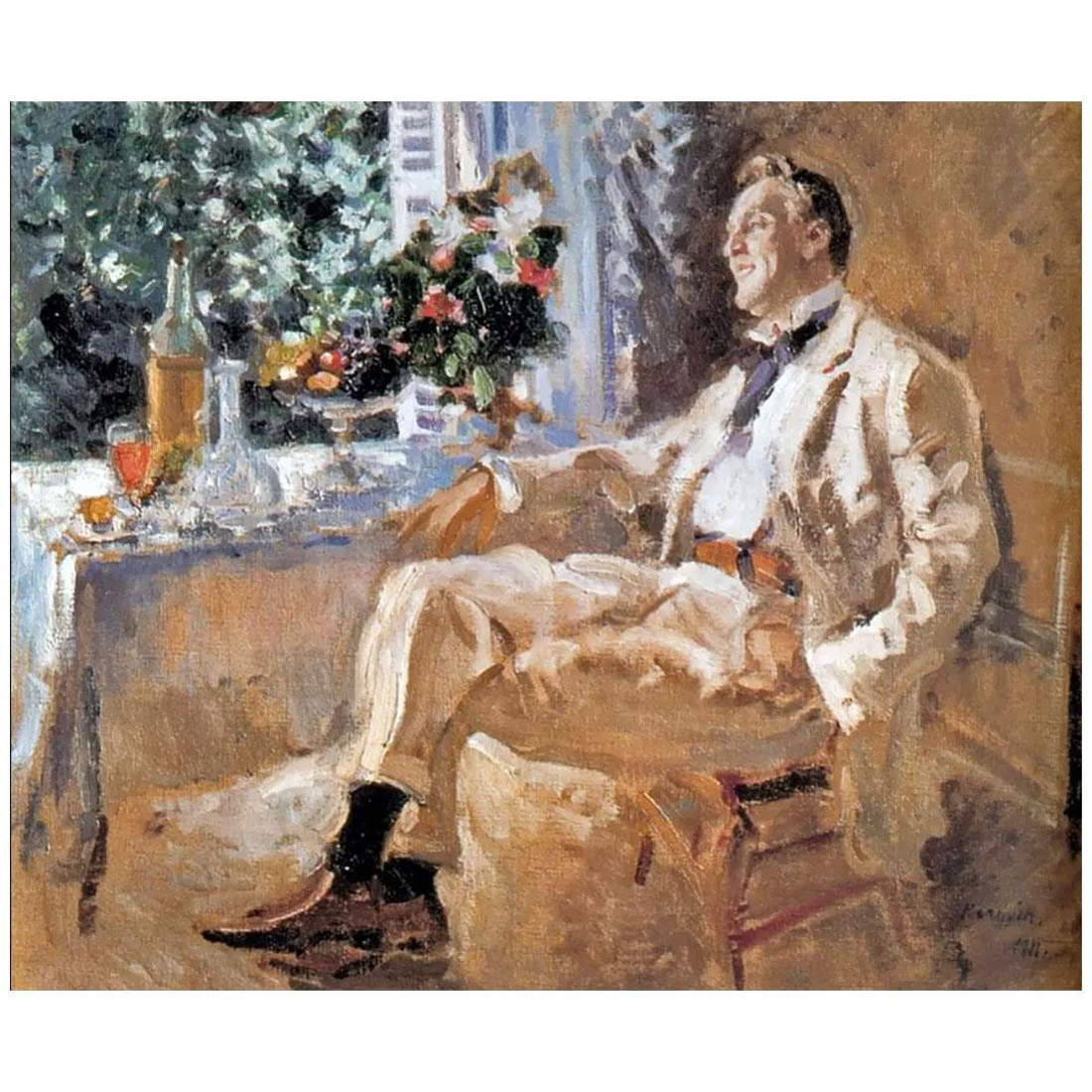 Константин Коровин. Портрет Ф.И. Шаляпина. 1911. Русский музей