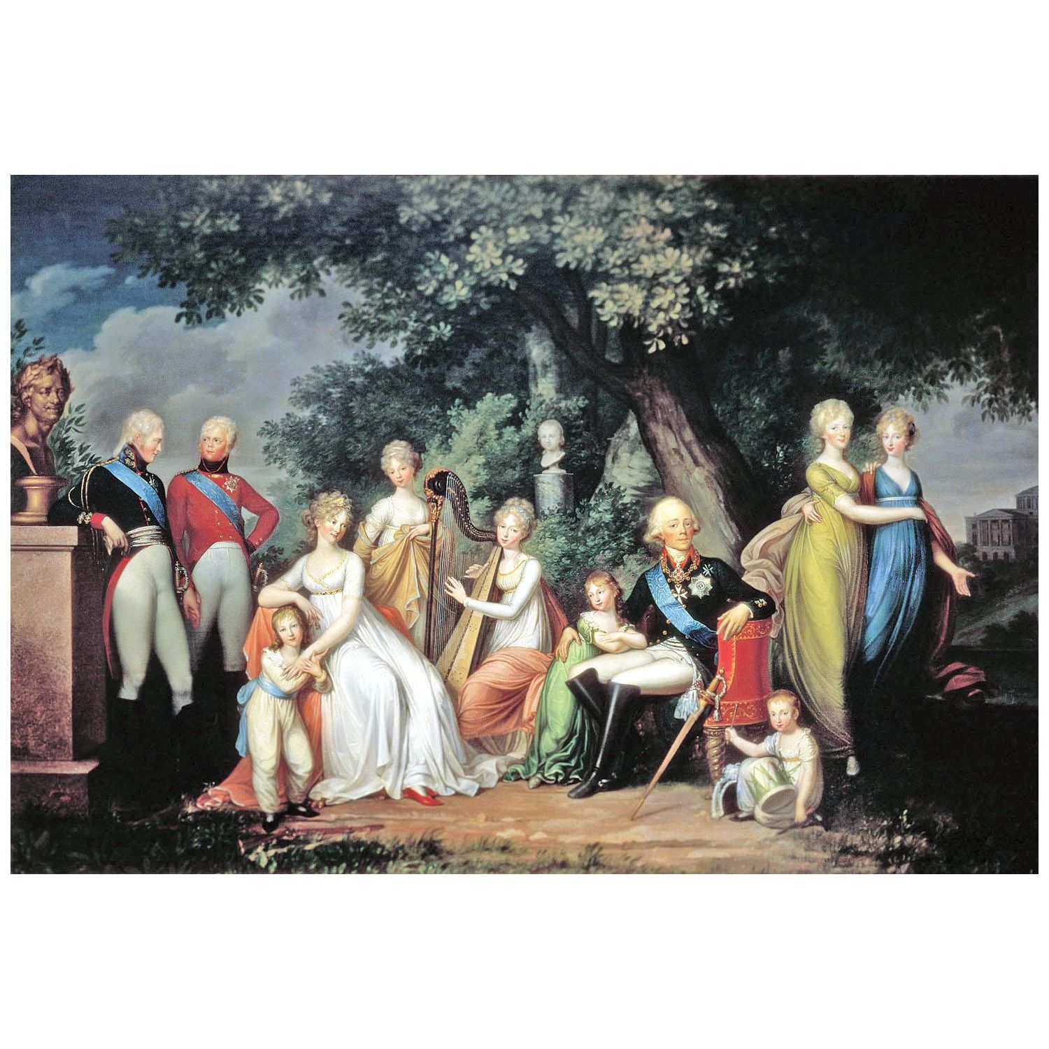 Gerhard von Kügelgen. Familie von Paul I. 1800. Schloss Pawlowsk