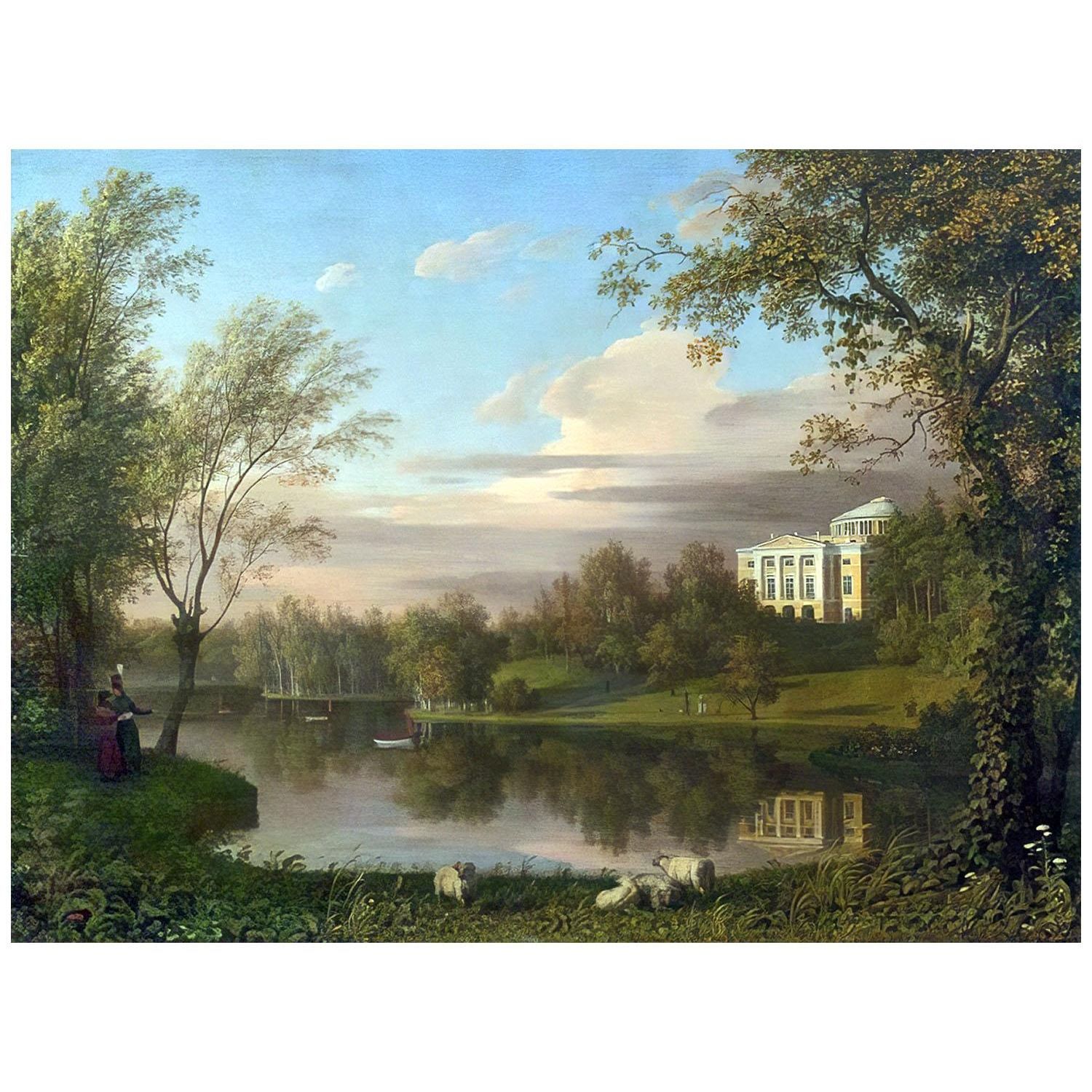 Karl von Kügelgen. Blick auf Pawlowsk. 1800. Schloss Pawlowsk