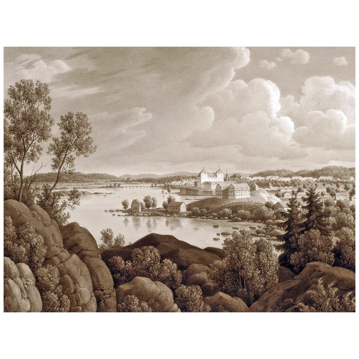 Karl von Kügelgen. Blick auf Tavastehus, Finnland, 1819. EKM Tallinn