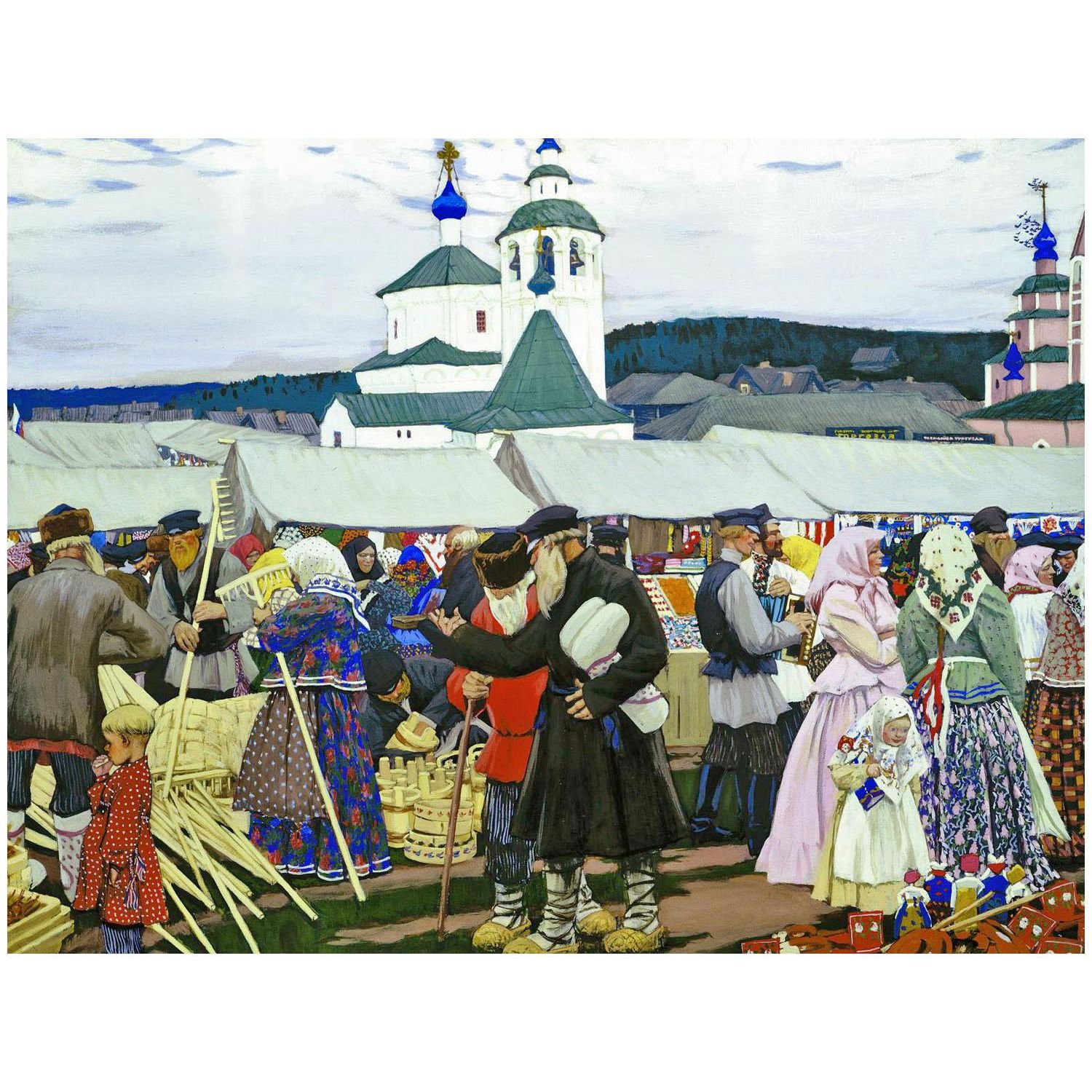 Борис Кустодиев. Ярмарка. 1906. Третьяковская галерея