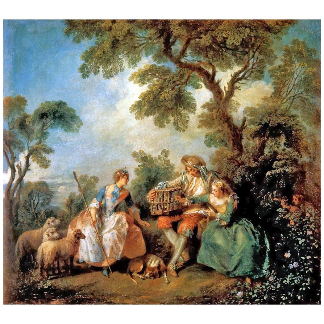 Nicolas Lancret. Les amours du bocage. 1725-1730. Alte Pinakothek, Munchen