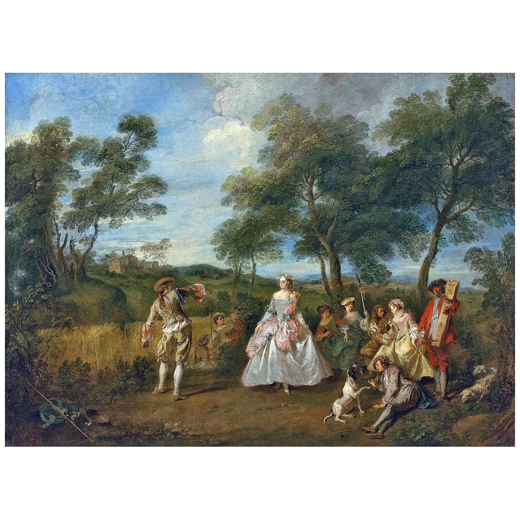 Nicolas Lancret. Danse pastorale. 1725-1730. Boijmans Van Beuningen, Rotterdam