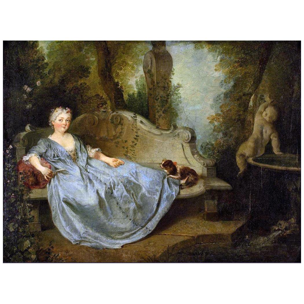 Nicolas Lancret. Portrait d'une dame dans le jardin. 1738-1740. Pushkin Museum, Moscow