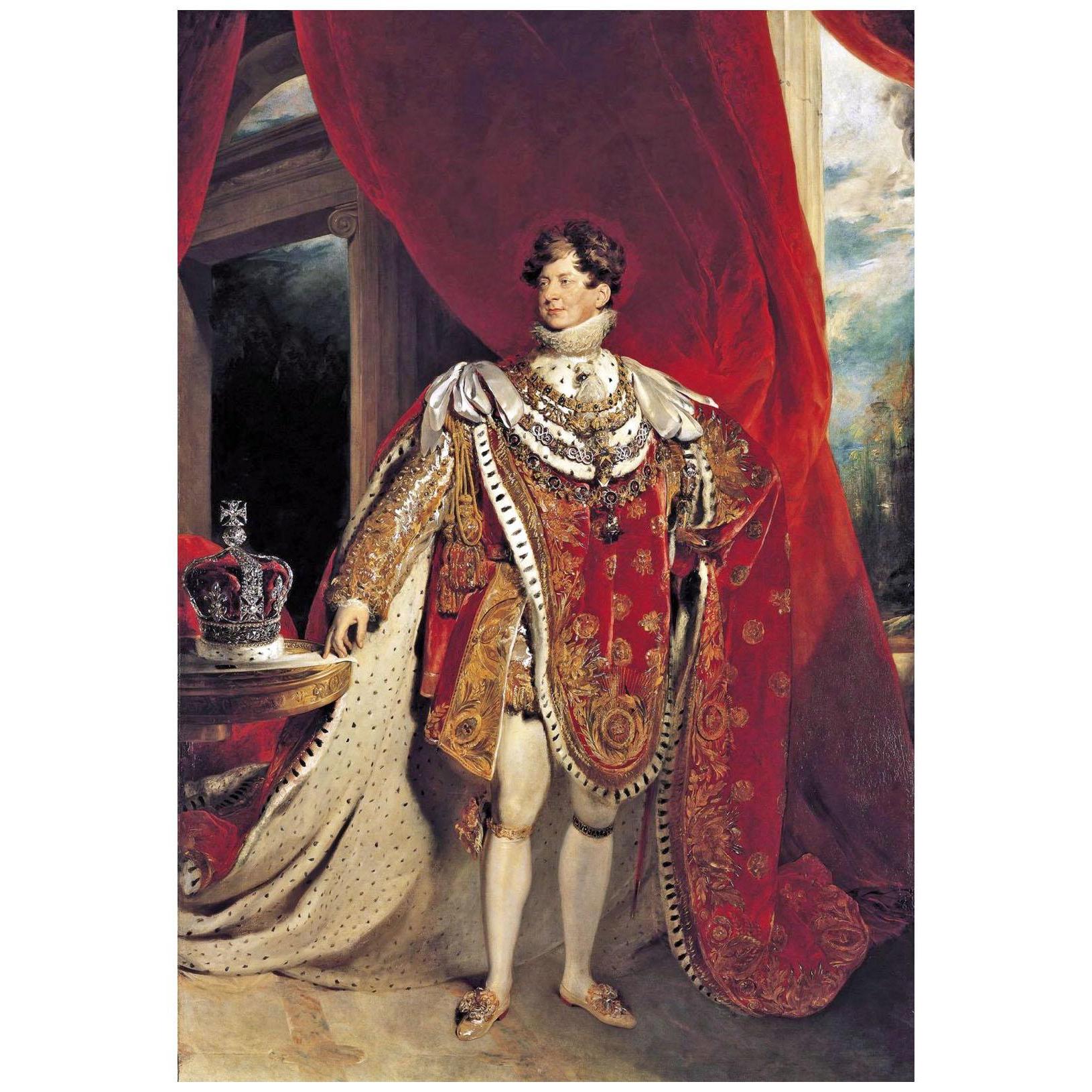 Thomas Lawrence. Coronation portrait of George IV. 1821. Royal Collection London