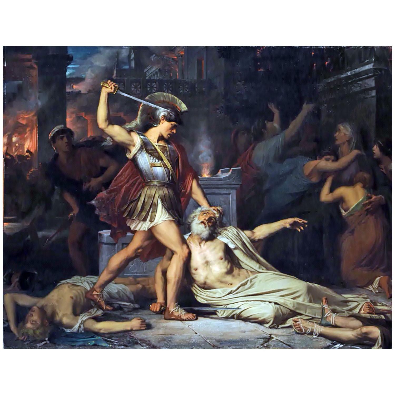 Jules Lefebvre. La Mort de Priam. 1861. Musee des Beaux-Arts de Paris