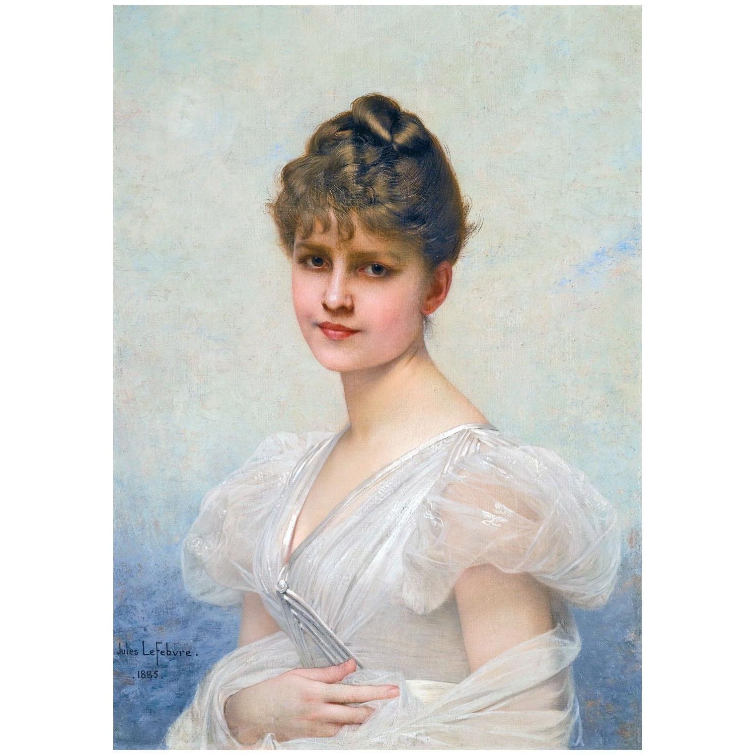Jules Lefebvre. Edith Caroline Warren Miller. 1885. Private collection