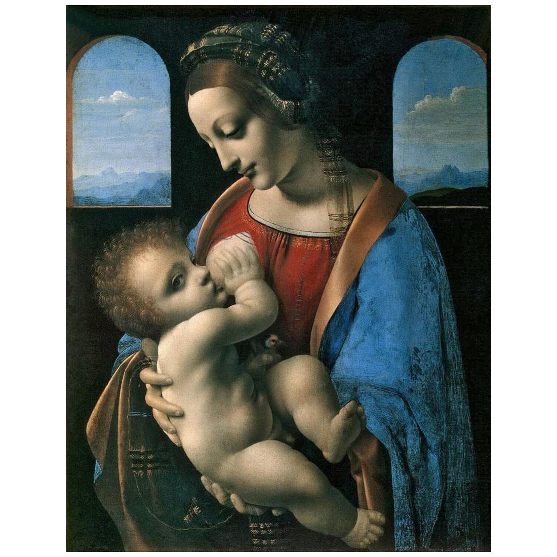 Leonardo da Vinci. Madonna Litta. 1490-1491. Hermitage St-Petersburg
