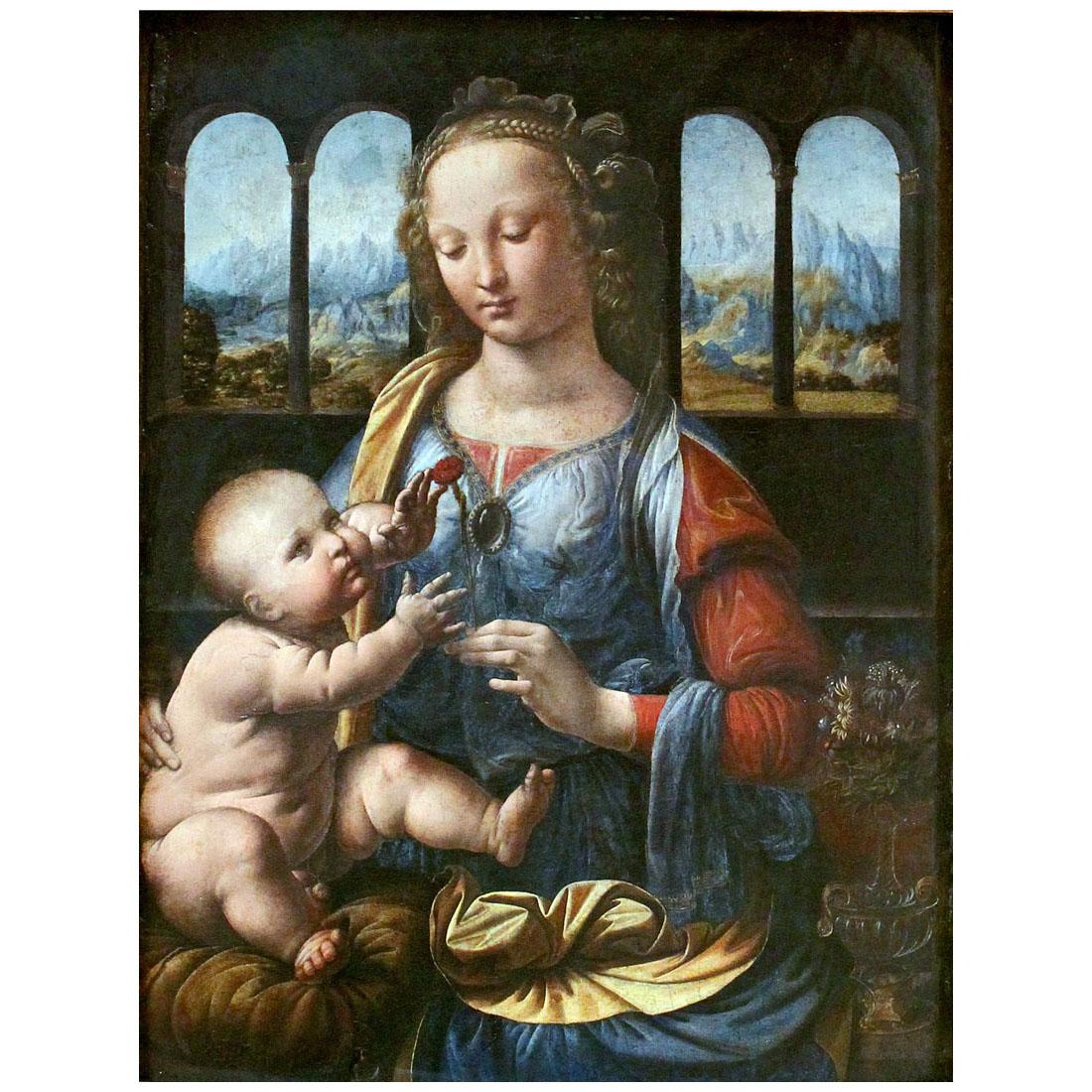 Leonardo da Vinci. Madonna del Garofano. 1478. Alte Pinakothek Munchen