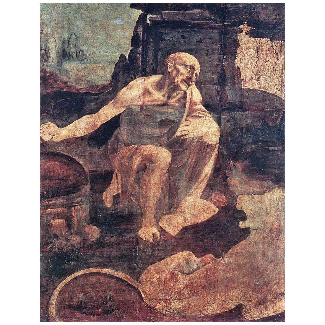 Leonardo da Vinci. San Girolamo. 1480-1482. Pincoteca Vaticana