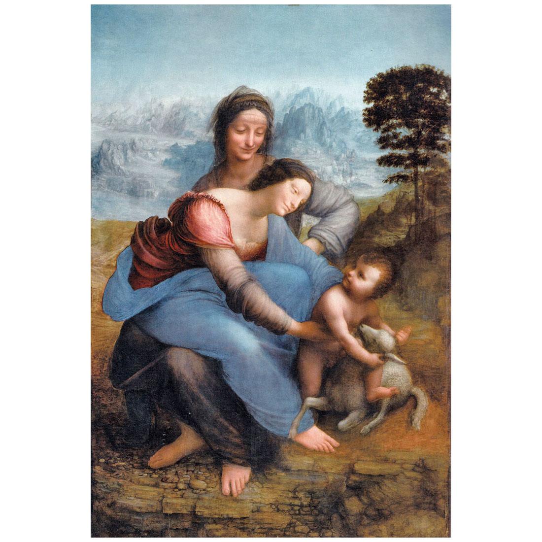 Leonardo da Vinci. La Vergine col Bambino con Sant'Anna. 1503. Louvre Paris