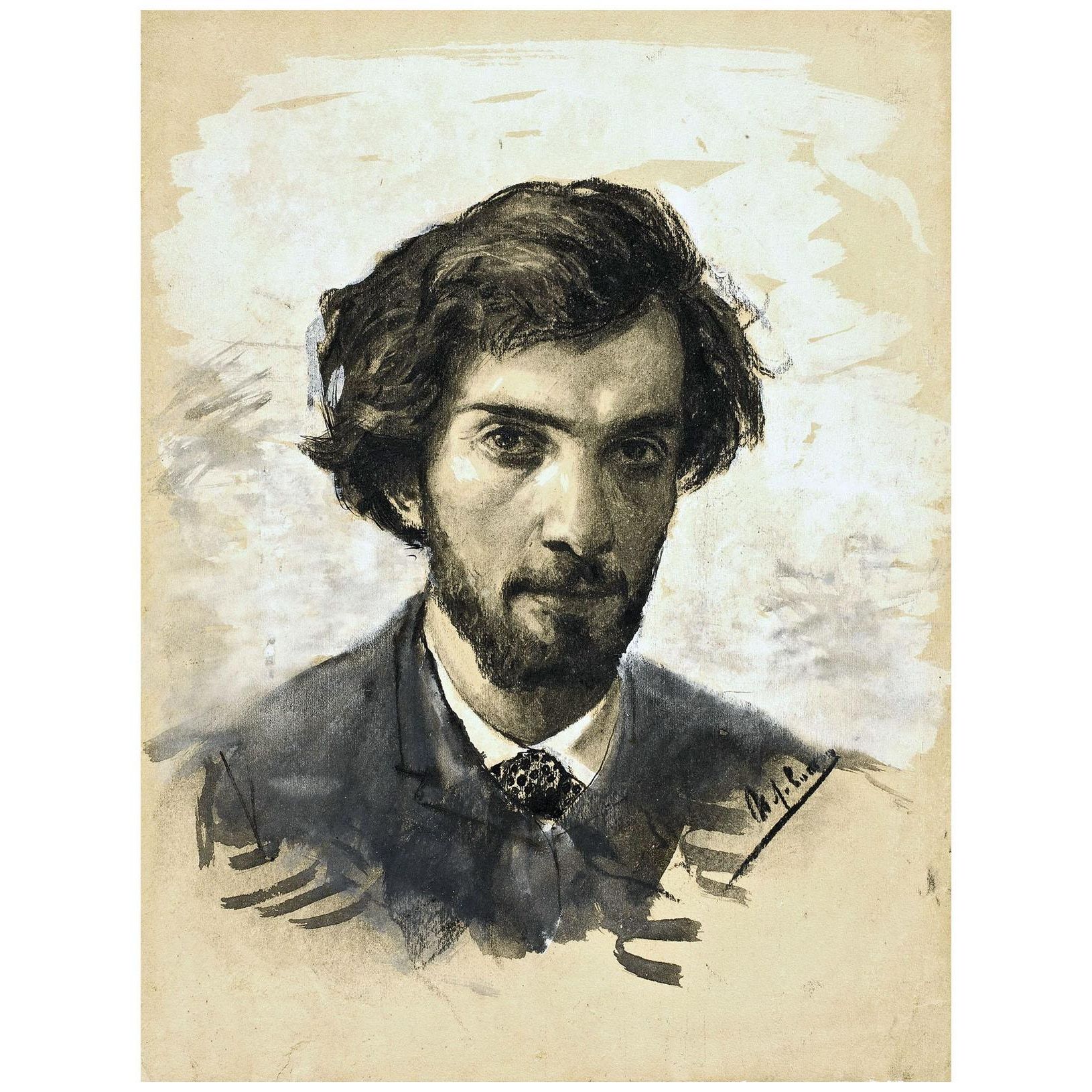 Исаак Левитан. Автопортрет. 1885. Третьяковская галерея