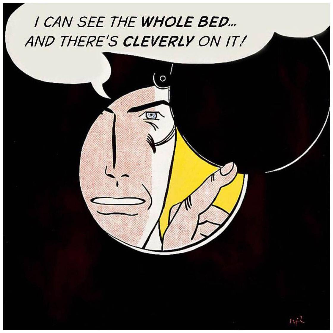 Roy Lichtenstein. I Can See the Whole Room… and There's Nobody In It. 1961