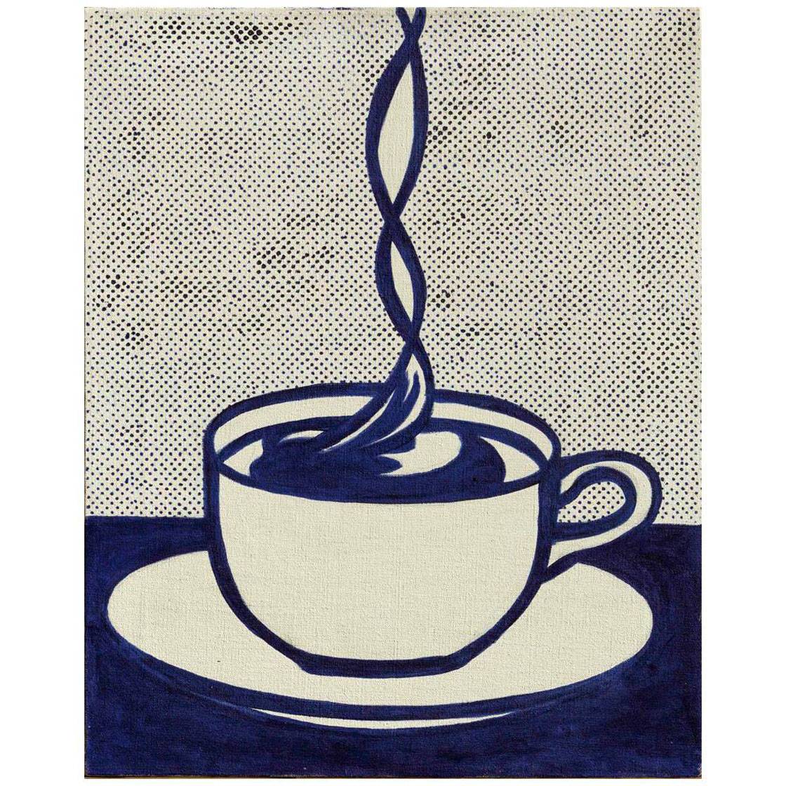 Roy Lichtenstein. Cup of Coffee. 1961. Christies 2013/06/05 sold GBP 2 805 875