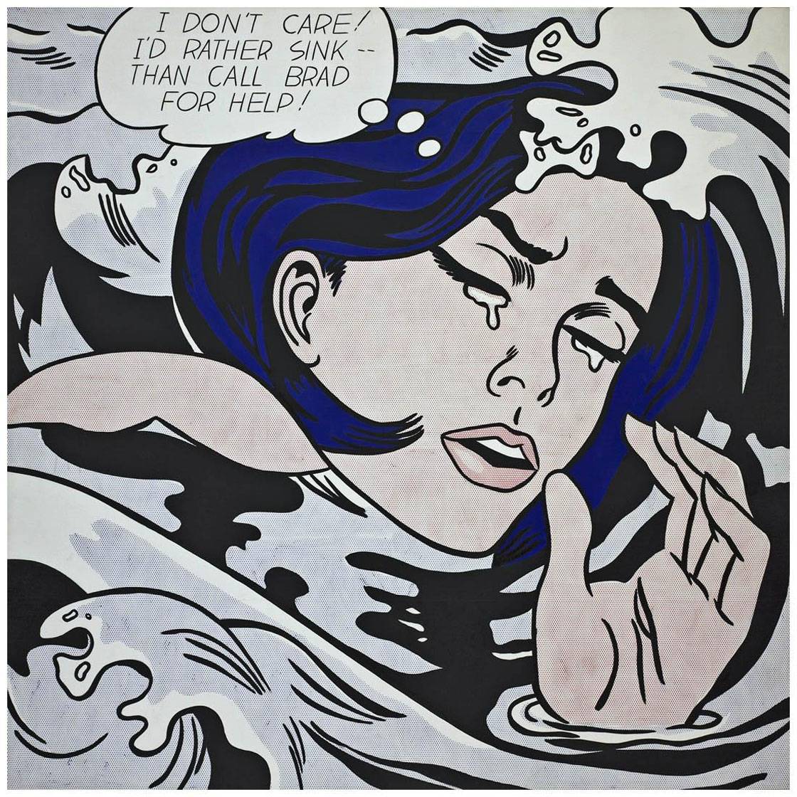 Roy Lichtenstein. Drowning Girl. 1963. Whitney Museum NY
