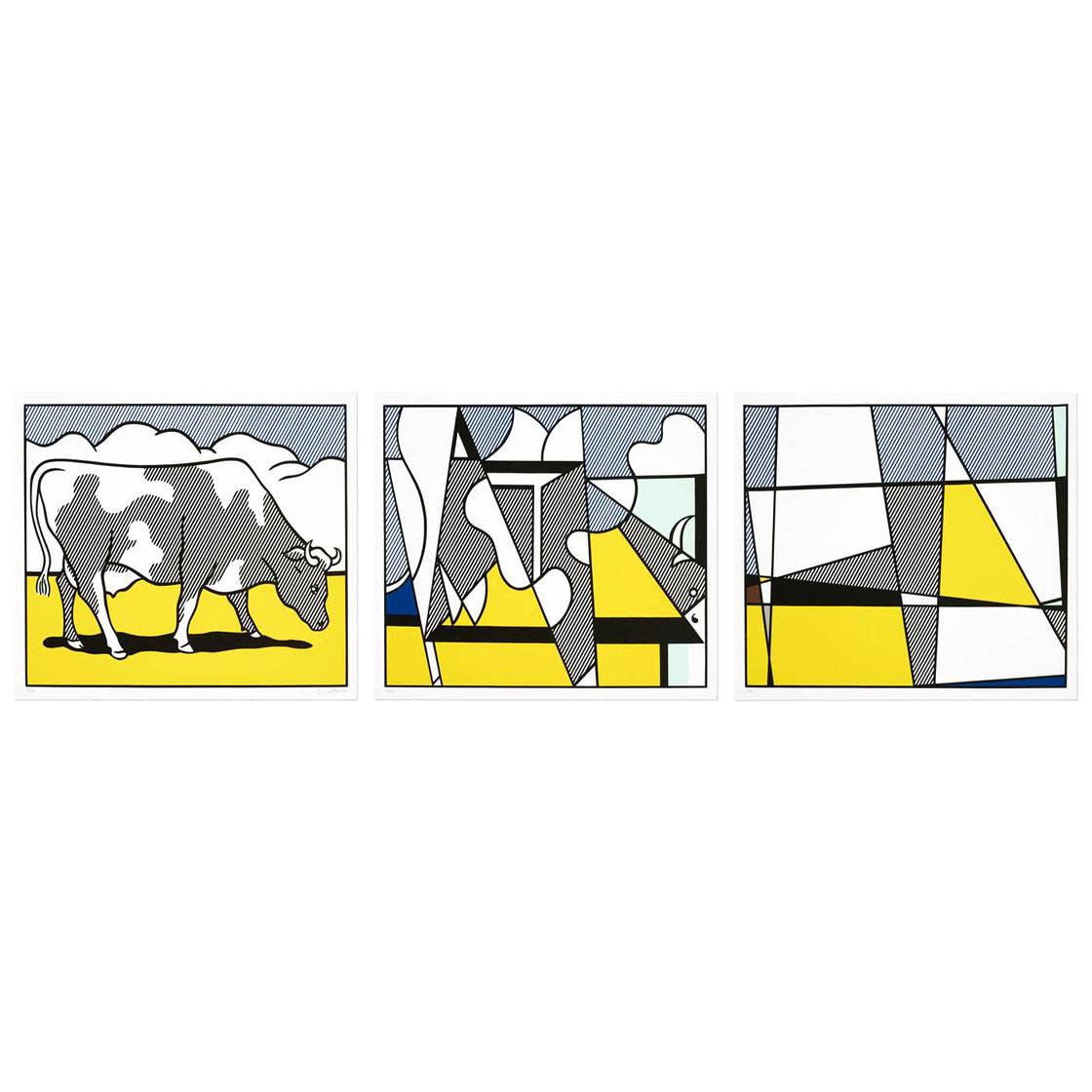 Roy Lichtenstein. Cow Triptych. 1982. S.M.A.K. Ghent