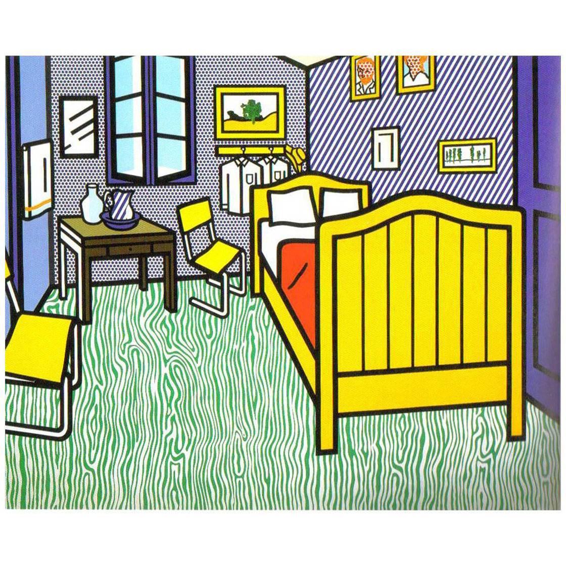 Roy Lichtenstein. Bedroom at Arles. 1992. Estate of Roy Lichtenstein