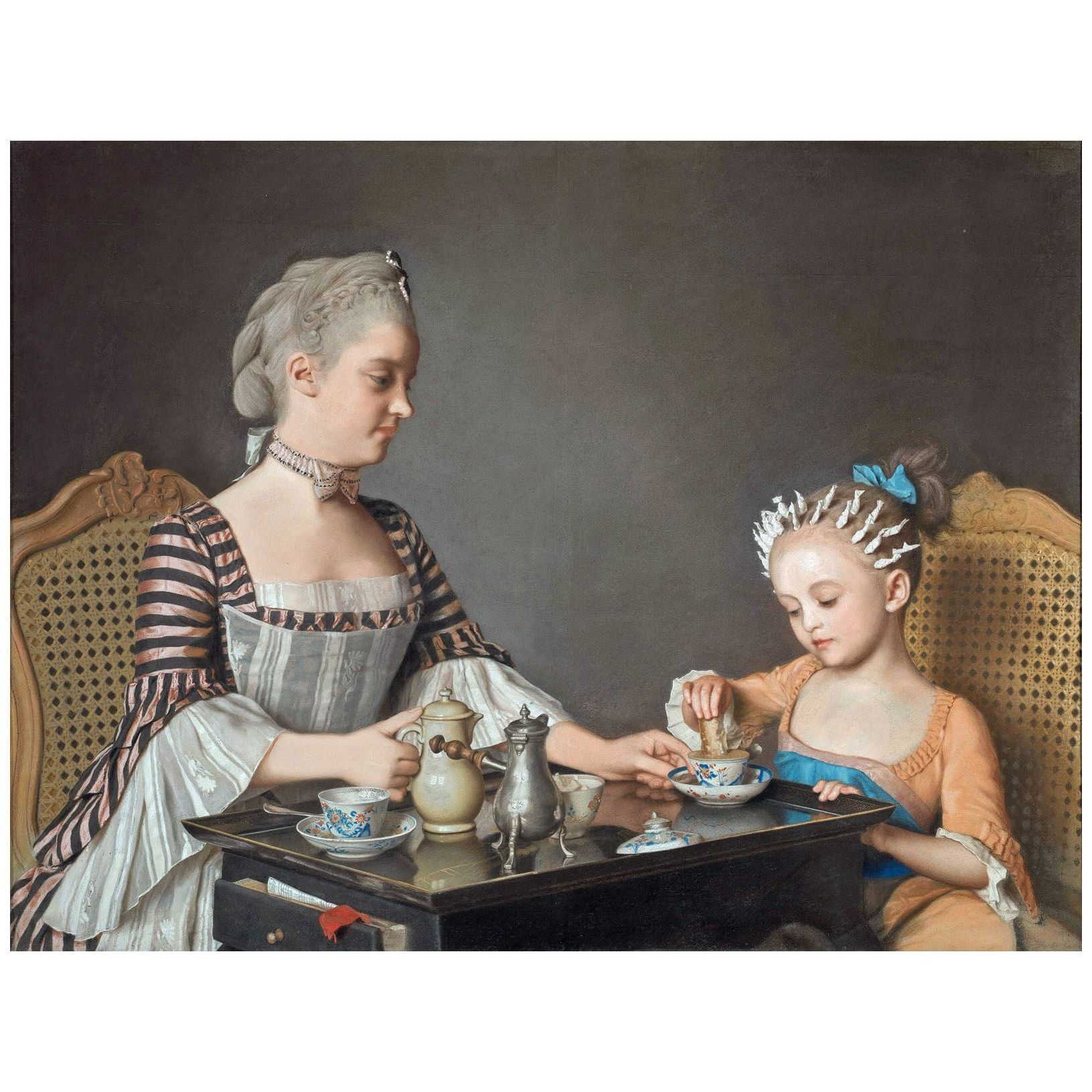Jean-Etienne Liotard. Le petit déjeuner familial Lavergne. 1754. National Gallery London