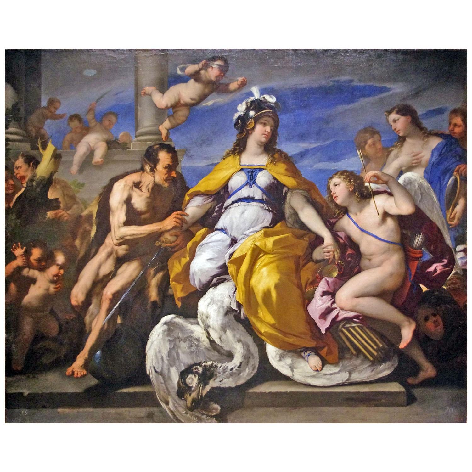 Luca Giordano. L'amore e i vizi disarmano il giudizio. 1680. Pushkin Museum