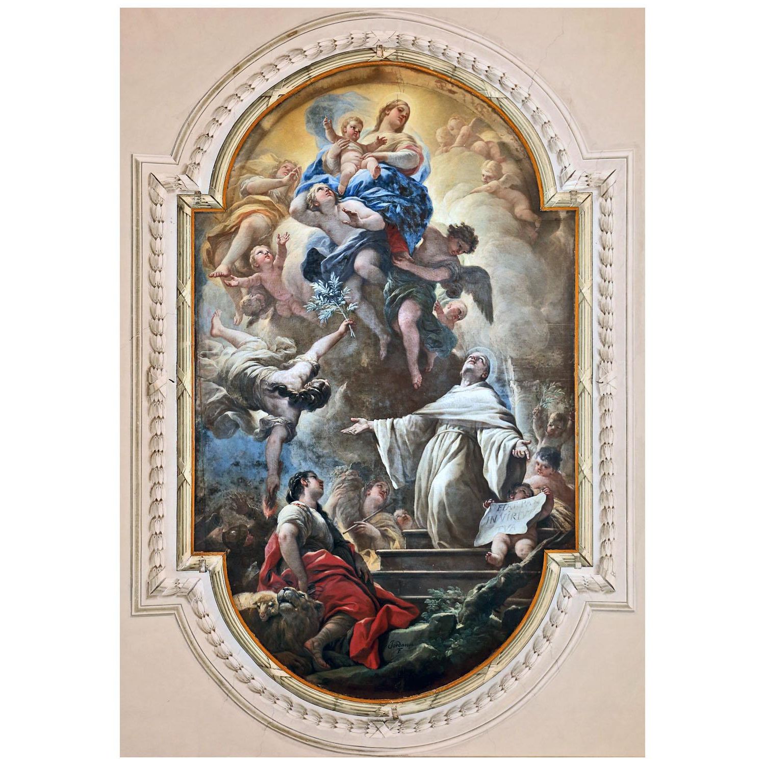 Luca Giordano. Apparizione della Vergine. 1682. Santissima Annunziata Firenze