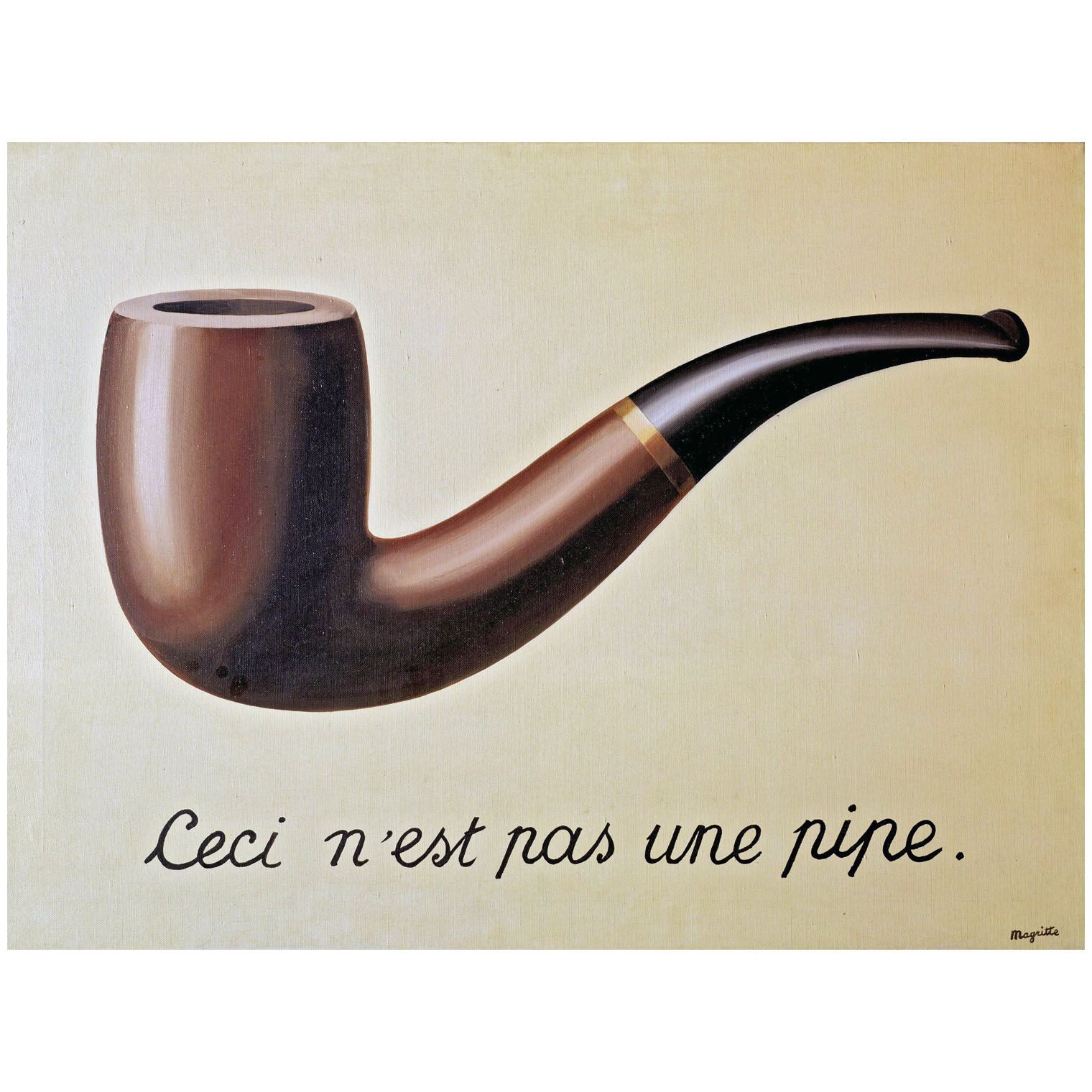 Rene Magritte. La trahison des images. 1929. LACMA, Los Angelis