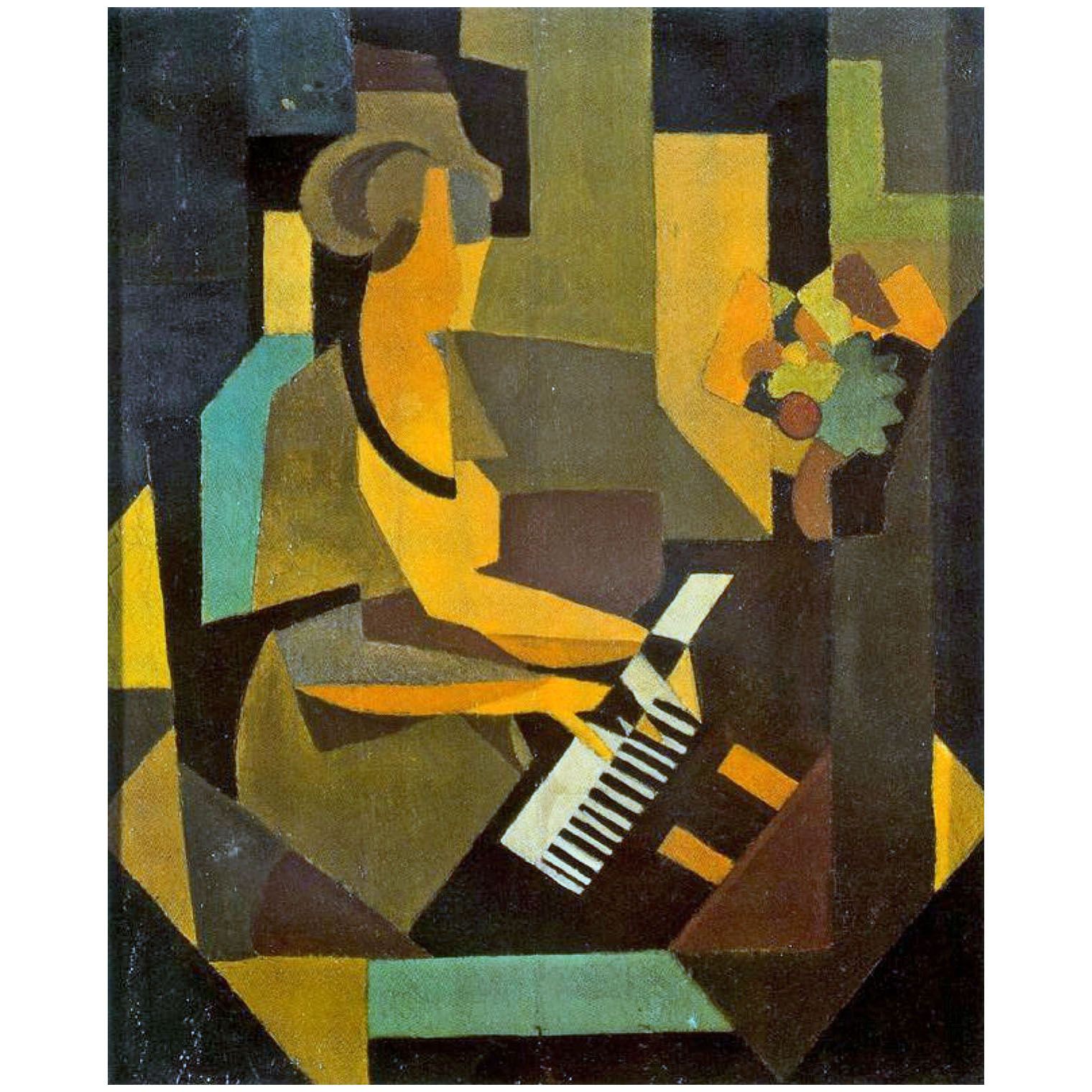 Rene Magritte. Georgette au piano. 1923. Gallery B, Brussels