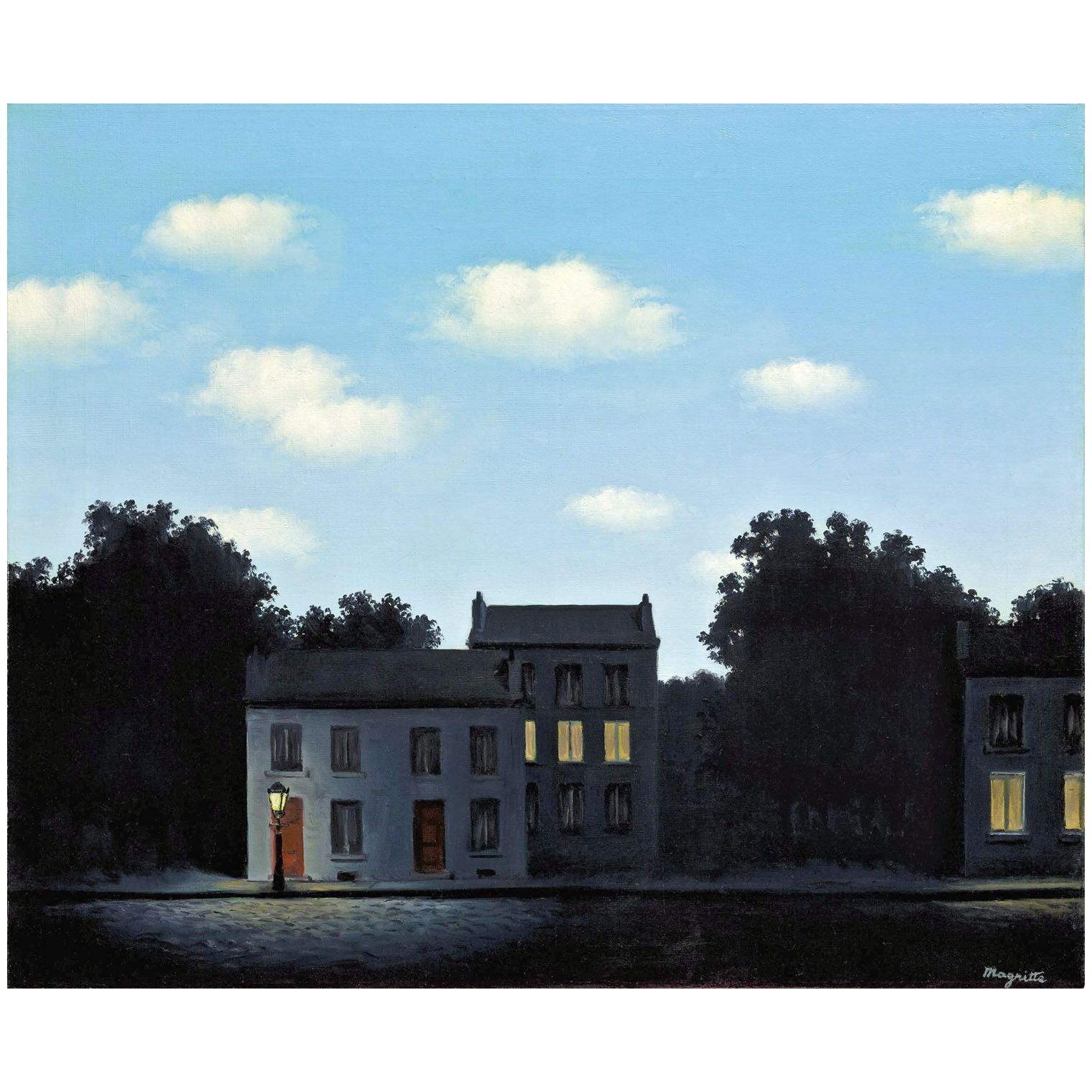 Rene Magritte. L’Empire des lumières. 1949. Private collection