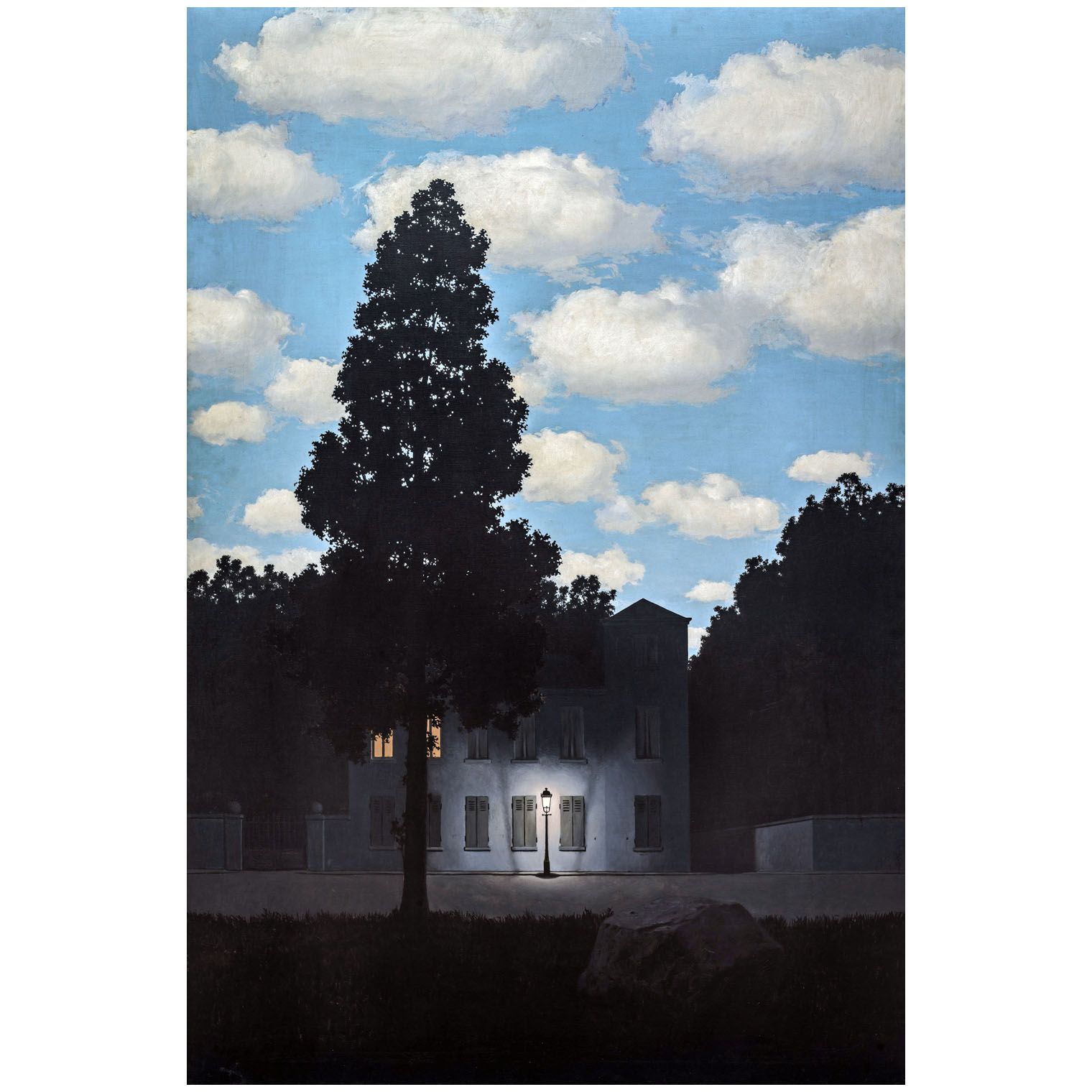 Rene Magritte. L’Empire des lumières. 1954. Musee Magritte Brussels