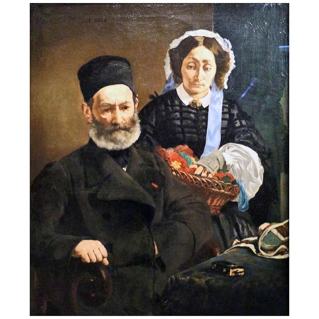 Edouard Manet. Monsieur et Madame Manet. 1860. Musee d’Orsay