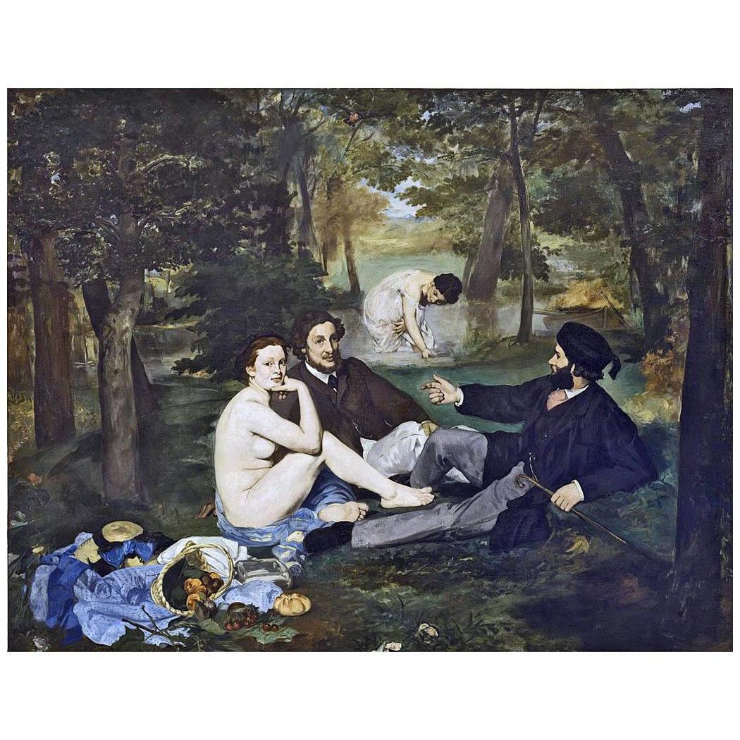 Edouard Manet. Le dejeuner sur l’herbe. 1863. Musee d’Orsay