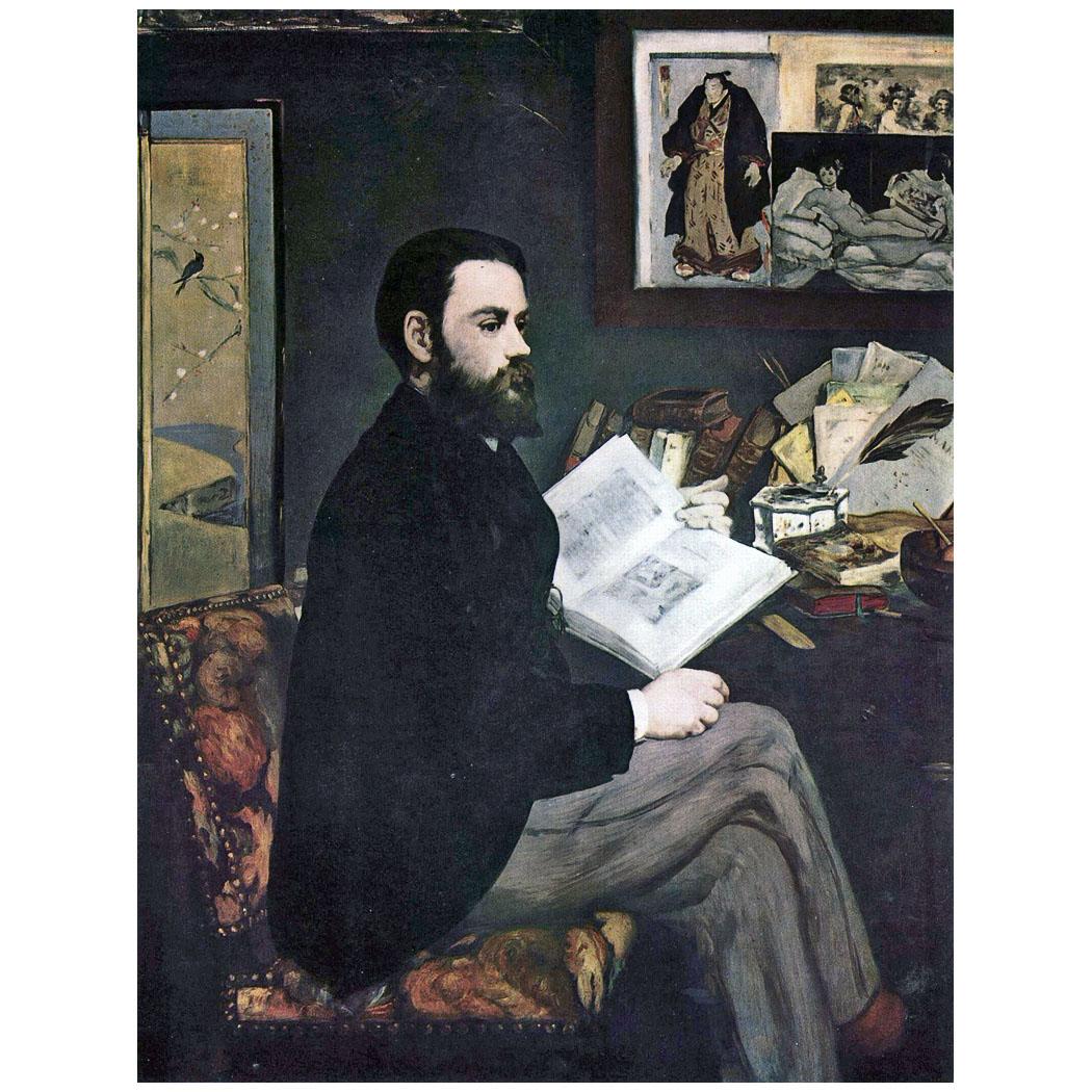Edouard Manet. Emile Zola. 1868. Musee d’Orsay