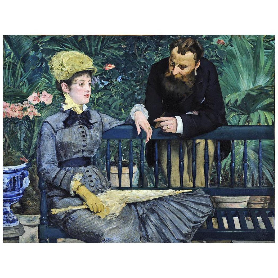 Edouard Manet. Dans le conservatorie. 1879. Gemaldegalerie, Berlin