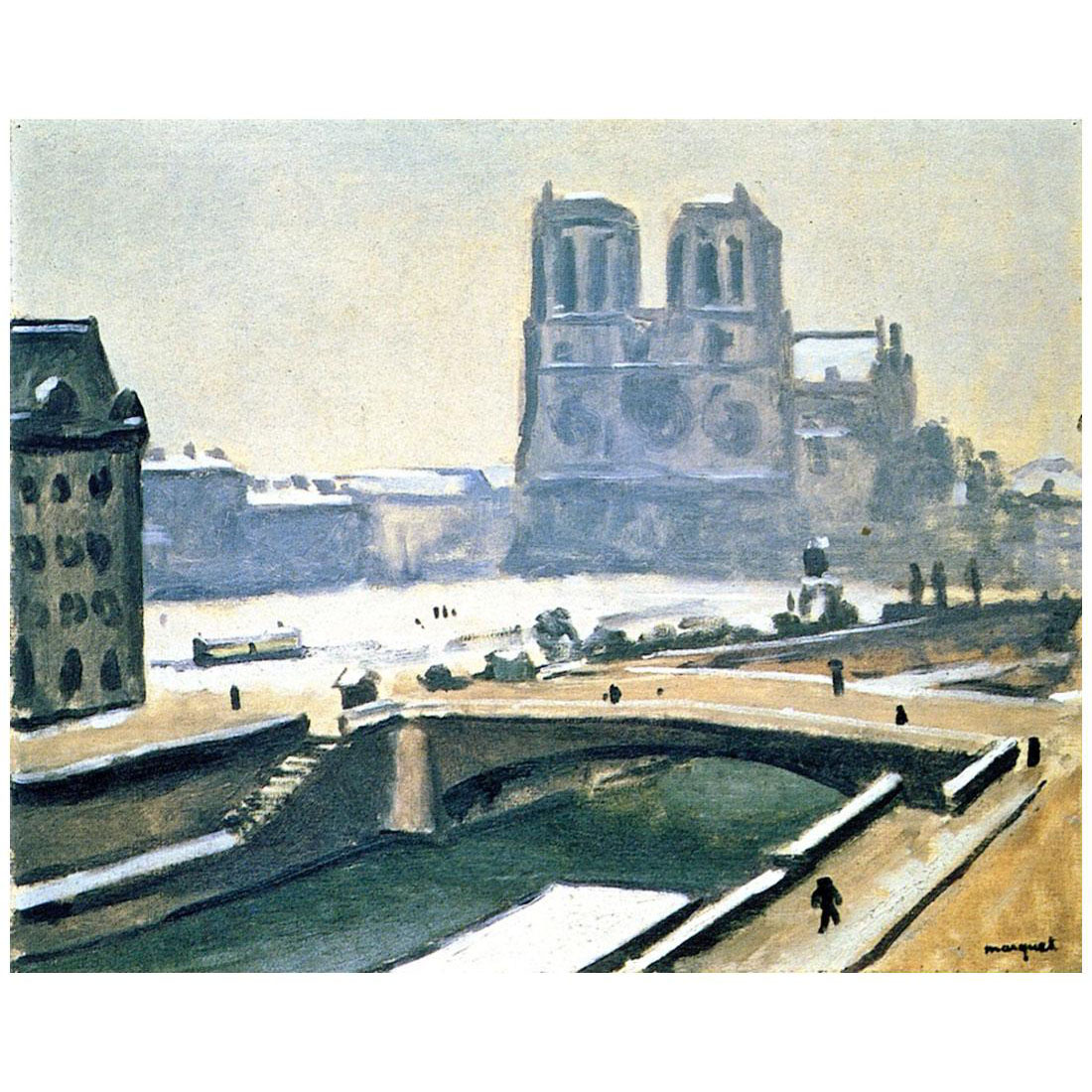 Albert Marquet. Notre Dame sous la Neige. 1905. Musee des Beaux-arts Lausanne