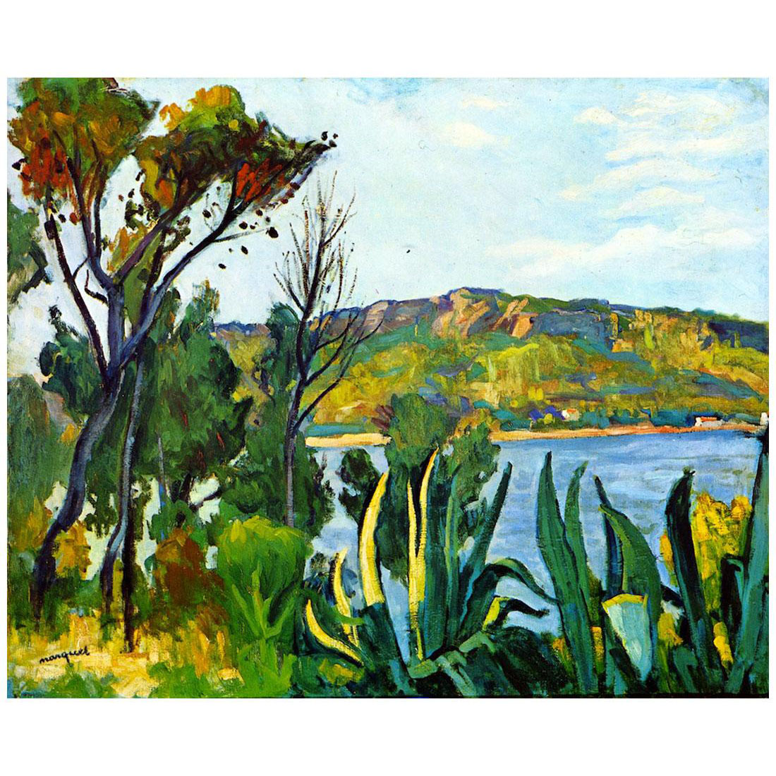 Albert Marquet. Baie mediterraneenne, vue sur Agay. 1905. Centre Pompidou