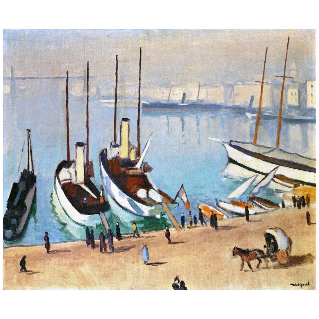 Albert Marquet. Le Vieux Port a Marseille. 1917. Musee des Beaux-Arts Besancon
