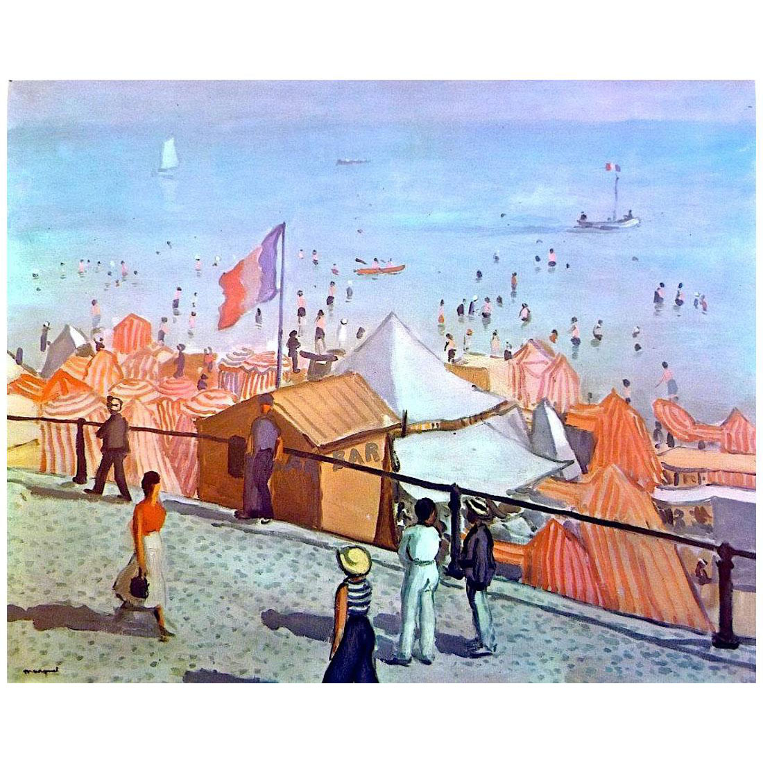 Albert Marquet. Les Sables d’Olonne, plage. 1933. Musee Sables-d'Olonne
