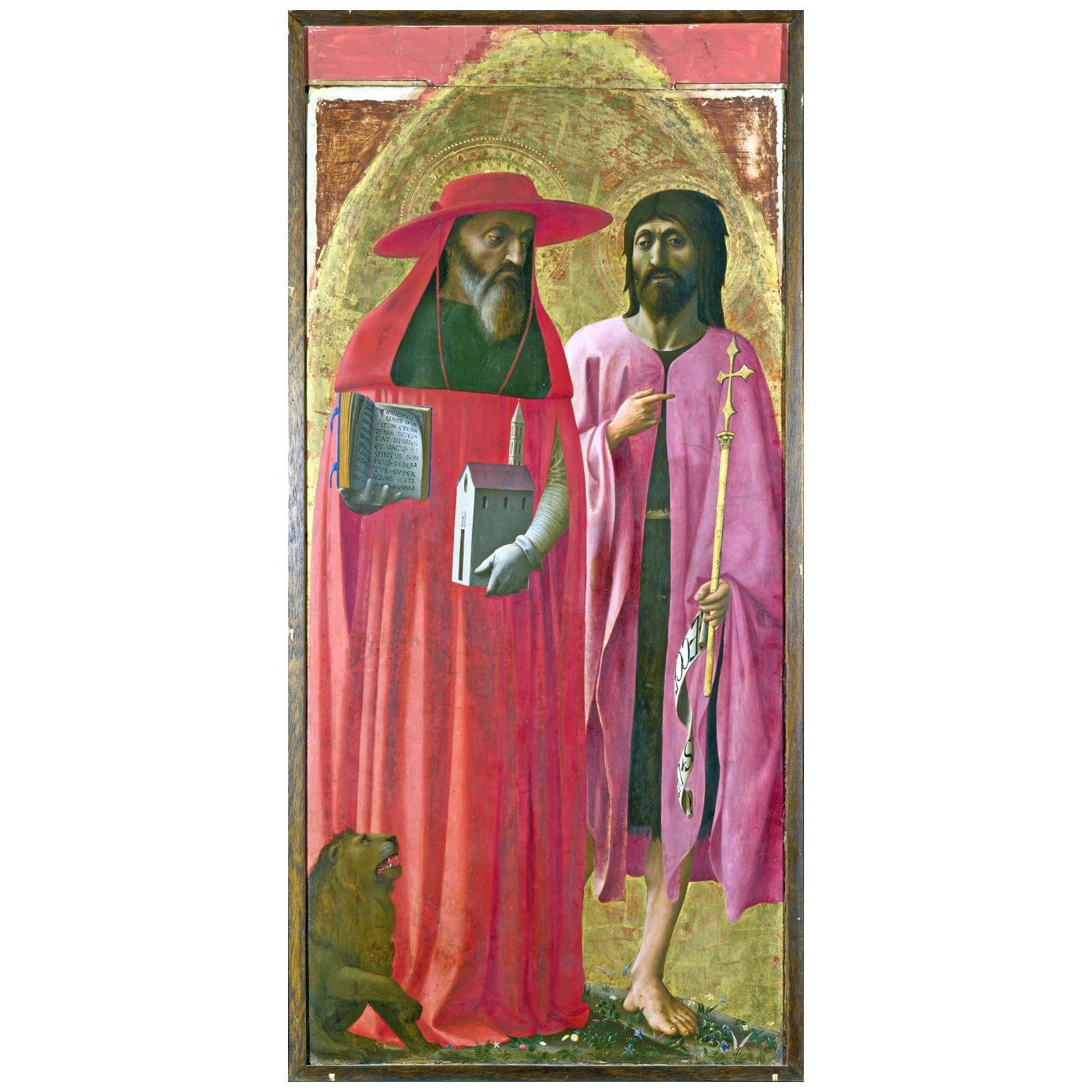 Мазаччо. Св. Иероним и Иоанн Креститель. Около 1428. Нац. галерея, Лондон