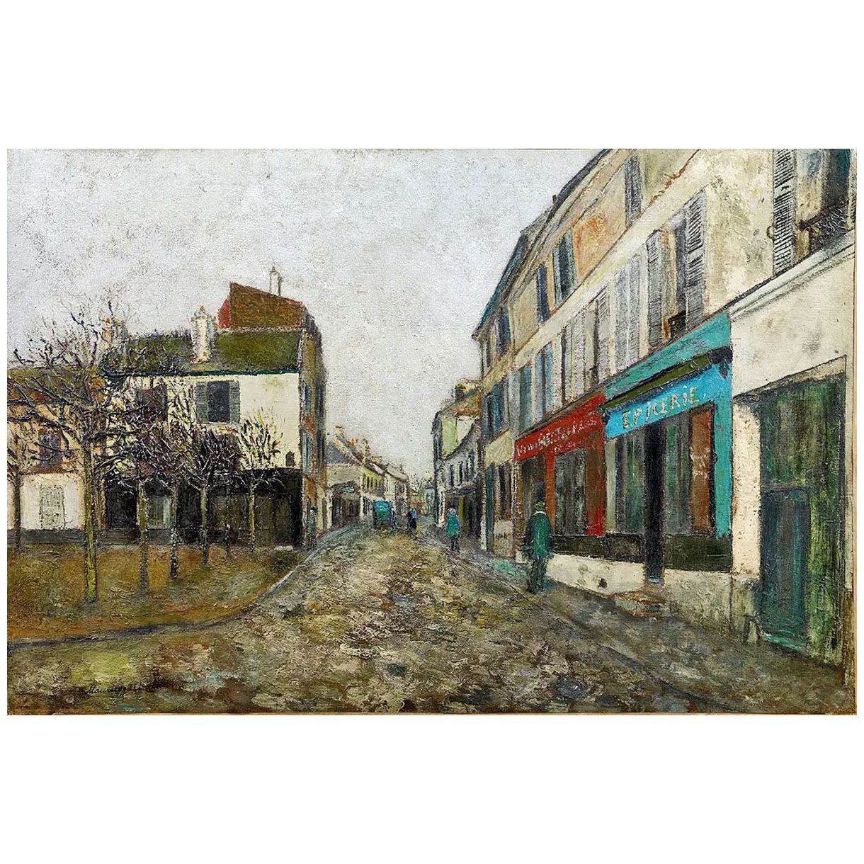 Maurice Utrillo. Place de l'église à Montmagny, 1907. Netter collection Paris