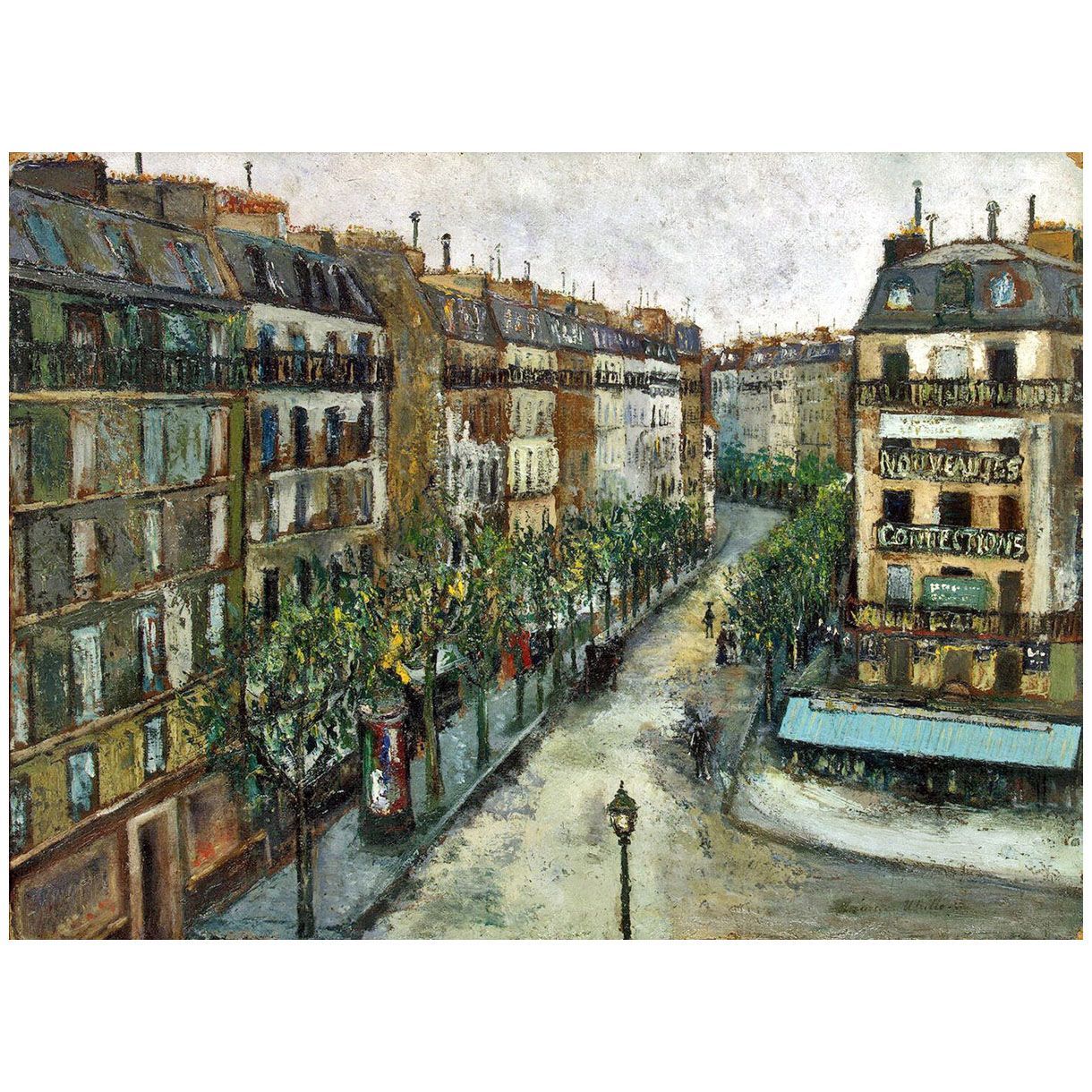 Maurice Utrillo. Rue Custine a Montmartre. 1909. Hermitage St Petersburg
