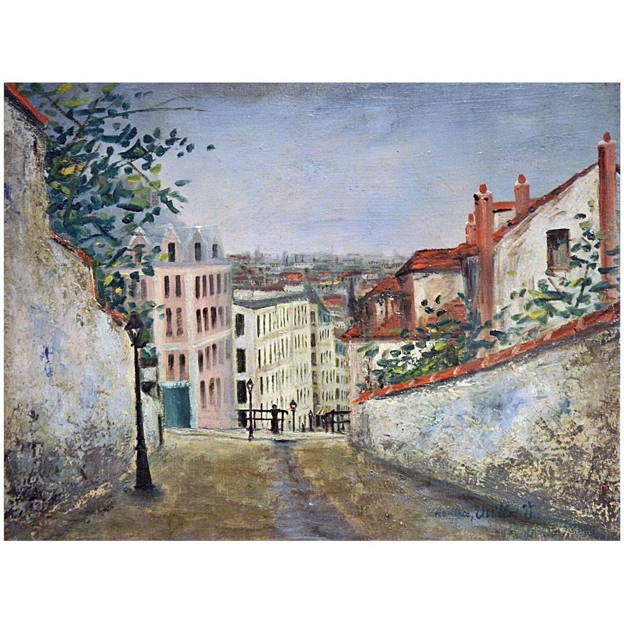 Maurice Utrillo. Rue du Mont-Cenis. 1914-1917. Pushkin Museum Moscow