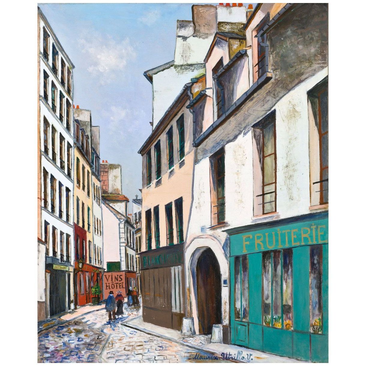 Maurice Utrillo. Rue broca à Paris. 1922. Private collection