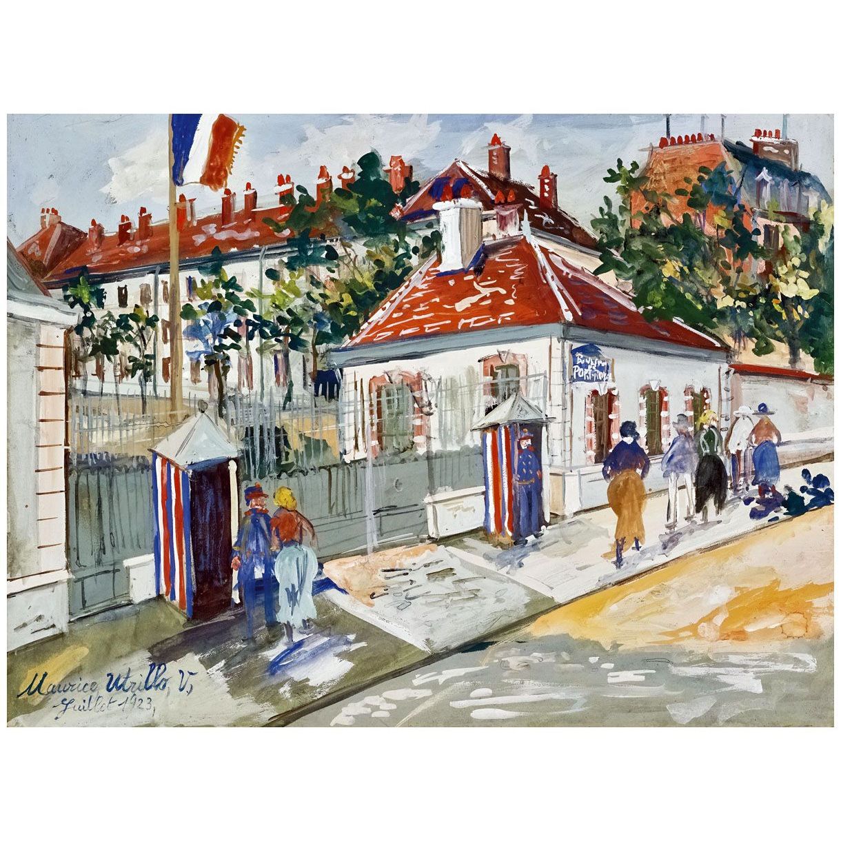 Maurice Utrillo. La caserne de boulevard Port-Royal. 1923. Private collection