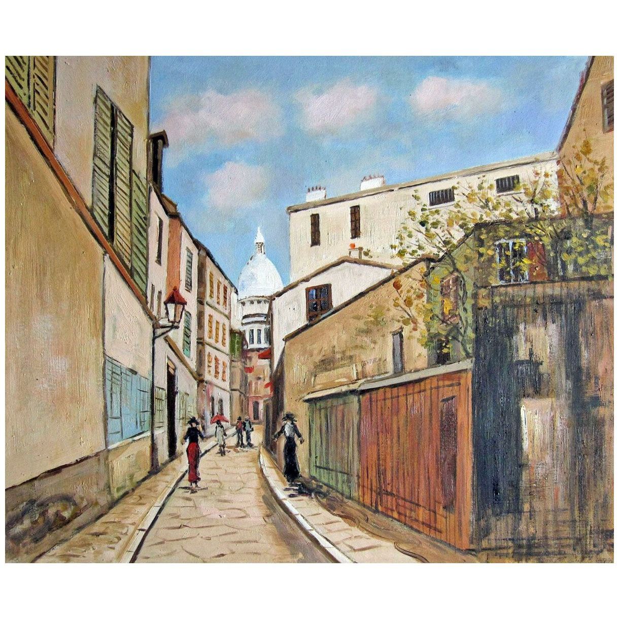 Maurice Utrillo. Sacré-Coeur et Rue Saint-Rustique. 1927. MFA, Boston