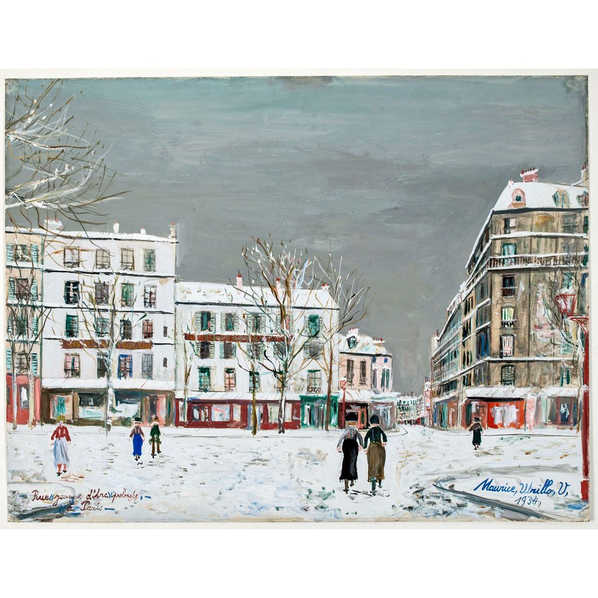 Maurice Utrillo. Rue Jeanne d’Arc. 1934. MAM Paris