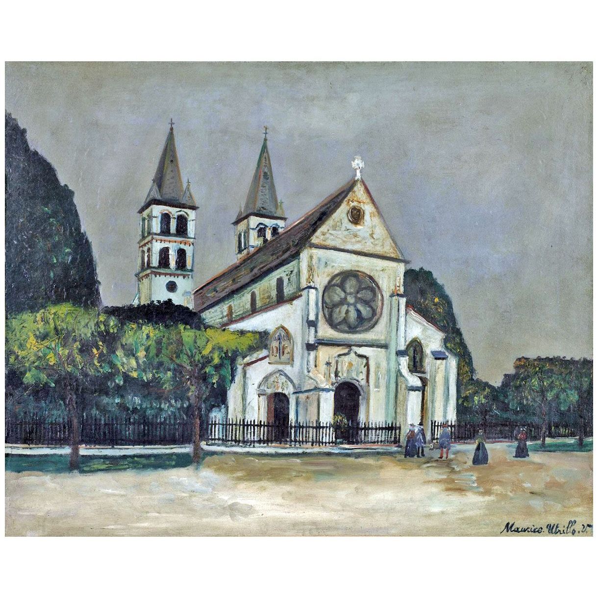 Maurice Utrillo. Notre-Dame de Melun. 1949. Centre Pompidou Paris