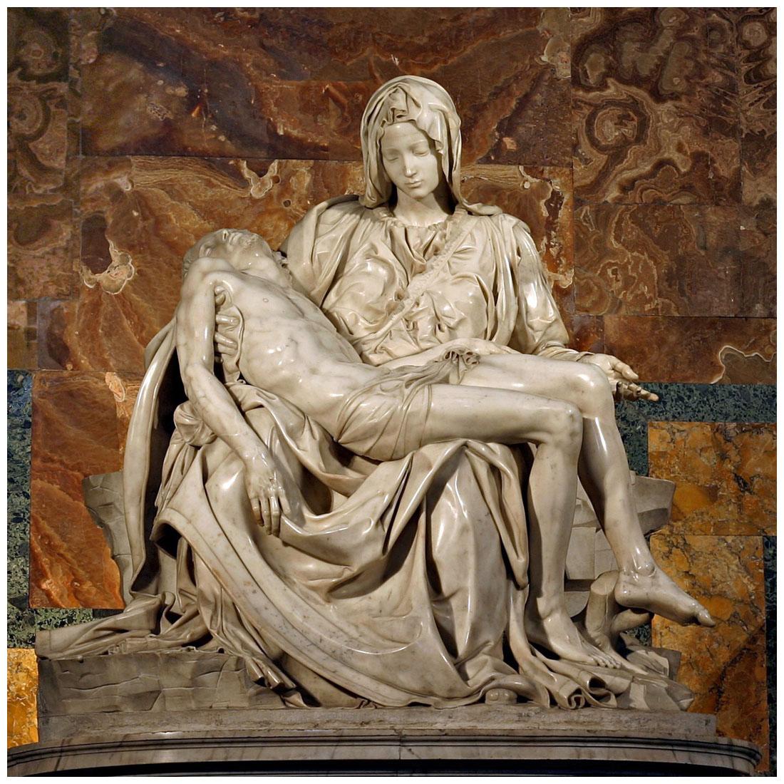 Michelangelo Buonarroti. Pieta. 1498-1499. Basilica di San Pietro, Roma