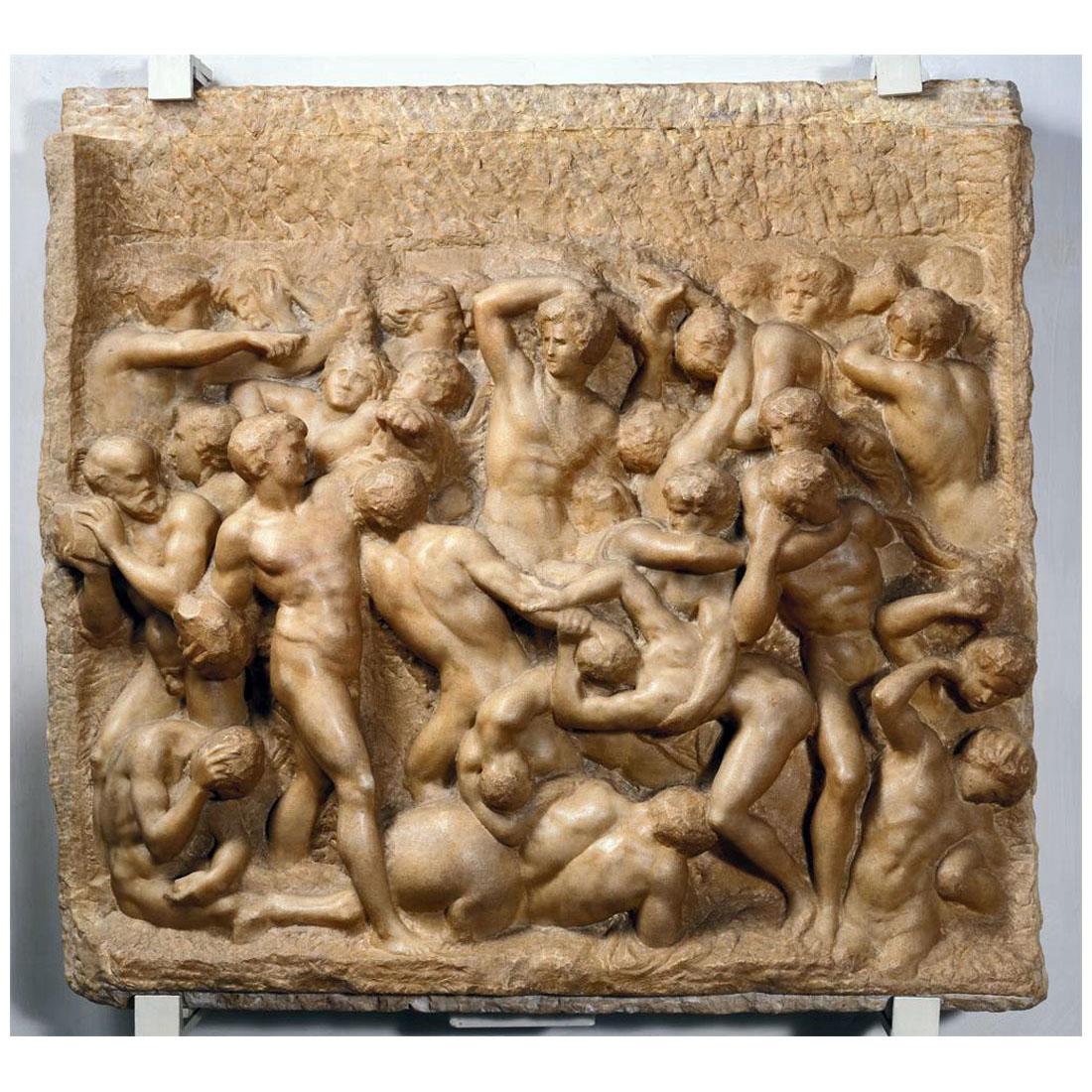 Michelangelo Buonarroti. Battaglia dei centauri. 1492. Casa Buonarroti, Firenze
