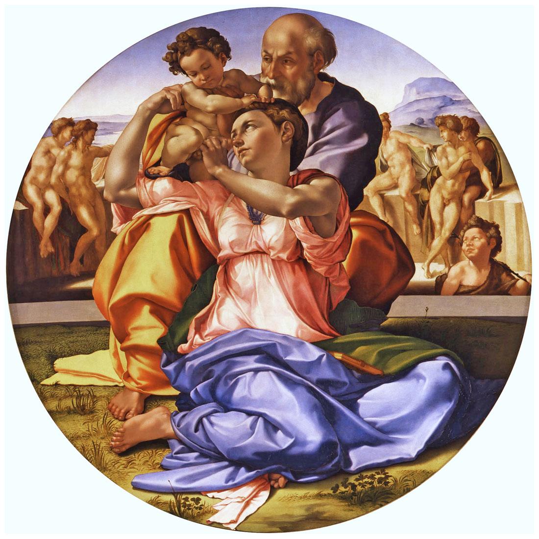 Michelangelo Buonarroti. Tondo Doni. 1506-1508. Uffizi, Firenze